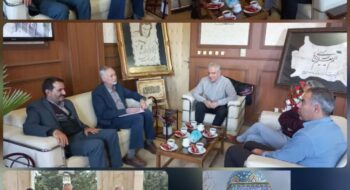 نشست هم اندیشی سلیمانی رئیس گروه توسعه مهارتهای حرفه ای سازمان آموزش فنی و حرفه ای کشور با رئیس دانشگاه آزاد اسلامی واحد بروجرد و مسئولین دانشکده کارآفرینی